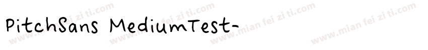 PitchSans MediumTest字体转换